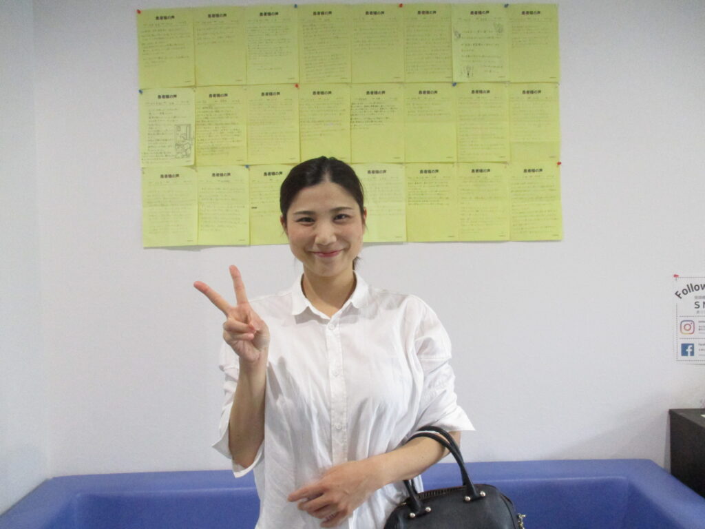 何より身体の痛みが取れたことに感動・・・